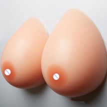 Silicone Breast Drop Shape Artificial Breast Simulation Fake Breast Afte... - £29.69 GBP+