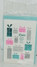 hallmark Love is the biggest Gift of All Wedding Shower Cards 4 set All Same image 1
