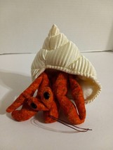 Folkmanis Hermit Crab Finger Puppet In Conch Shell Plush Stuffed Animal - $9.89