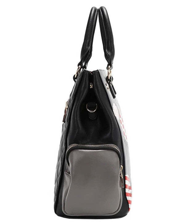 Nicole Lee USA Eco-Leather Handbag with Side Pockets Item image 5