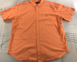 Polo Ralph Lauren Shirt Mens 3XLT Tall Orange Button Down Blake Embroide... - £29.26 GBP