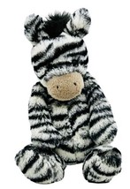 Jellycat Bashful Zebra Plush Medium 12 inch Stuffed Animal Black White Stripes - £16.38 GBP