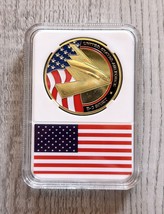 U S AIR FORCE B-2 SPIRIT (Stealth Bomber) Challenge Coin with flag case - £9.27 GBP
