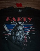 Vintage Style Star Wars Chewy Chewbacca Party Animal T-Shirt Xl New - £15.57 GBP