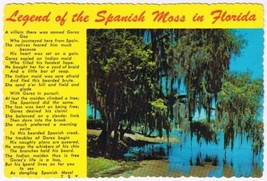 Postcard Legend Of The Spanish Moss In Florida - £2.25 GBP