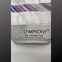 Symphony by Tredstep Short Sleeve White Women's Show Shirt Size Medium 8 to 10  image 4