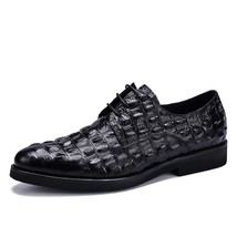 Men Leather  Shoes Formal Dress Classic Style Burdy Mens Wedding Lace Up Pointed - £131.14 GBP