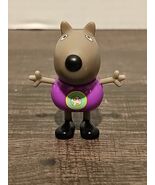 Peppa Pig Danny The Dog Purple SOCCER Shirt Dark Gray 3&quot; Figure Jazzwares - $29.69