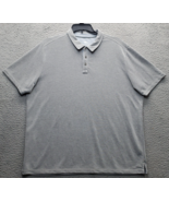 Tommy Bahama Polo Shirt Mens 2XL Gray Tencel Blend Short Sleeve Collared... - $24.36