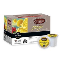 Celestial Seasonings Lemon Zinger Tea 12 to 144 Keurig K cups Pick Any Q... - £7.77 GBP+