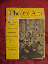 THEATRE ARTS January 1944 Moss Hart Noel Coward George M. Cohan Lillian Hellman - £6.26 GBP