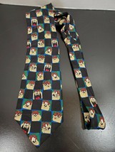 Vintage 1998 Warner Brothers Studio Store Tasmanian Devil necktie - 100% Silk - £18.04 GBP
