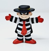 Mc Donald&#39;s Pvc Hamburglar 2.5&quot; Figure Vtg 1995 Toy Happy Meal Mascot Stripes - £5.19 GBP