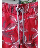 Roundtree &amp; Yorke Men&#39;s Red Floral Polyester Pull On Stretch Swimwear Sh... - €23,04 EUR