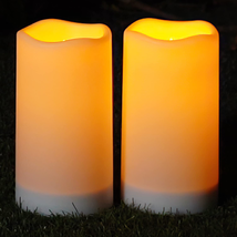 Homemory Solar Candles Outdoor Waterproof, Rechargeable Candles, Solar P... - $25.47