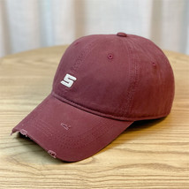 Original Design Embroidered S Letter Soft Top Sports Baseball Cap Men&#39;s Simple R - £9.58 GBP