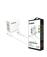 12W 2.4A Dual USB Travel Wall charger With 5FT Charging Cable for 8 PIN ... - $13.97 CAD