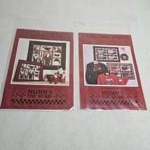Christmas Spirits and Santa Samplers Lot of 2 Quilt Patterns by Mumm&#39;s t... - $12.98
