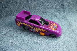 2002 National Hot Rod Association Drag Racing Purple & Orange Plastic Car  - $1.52