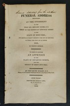 1816 Antique Funeral Sermon Ny Bishop Moore Trinity Church Departed Spirits - £69.78 GBP