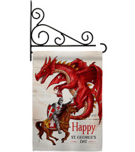 St. George&#39;S Day Garden Flag Set Fantasy 13 X18.5 Double-Sided House Banner - £21.84 GBP