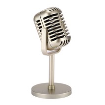 Retro Microphone Props Model, Vintage Prop Mic, Fake Plastic Microphone Stage Ta - £14.36 GBP