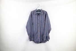 Vintage 80s Levis Big E Mens Large Faded Collared Flannel Button Shirt Plaid USA - £47.44 GBP