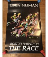 BOSTON MARATHON  -THE RACE-LEROY NEIMAN - LARGE POSTER 23.5&quot; x 38&quot; - $135.37 CAD