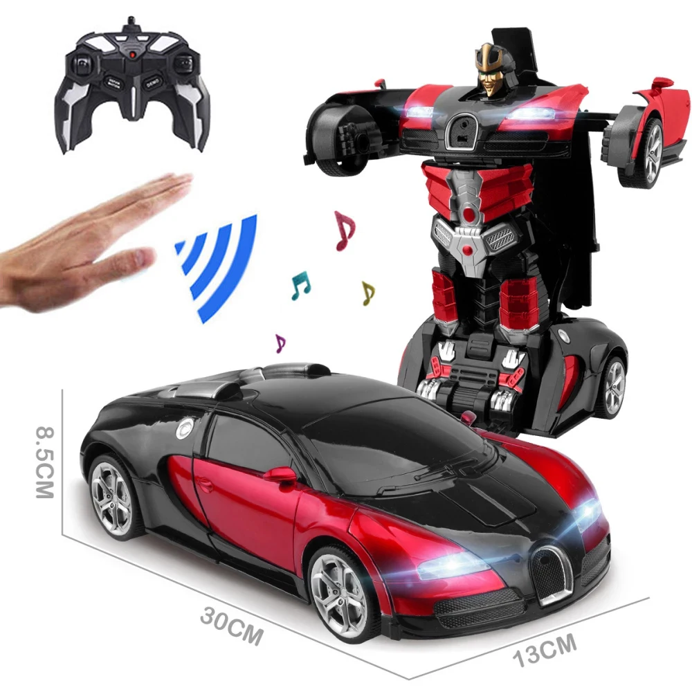 Car 2 4ghz induction transformation car robot electric deformation music gesture remote thumb200