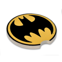 Batman Symbol Absorbent Car Coaster Black - £10.16 GBP