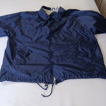 Athletech RN#83053 Mens Blue Cotton Windbreaker Snap Front Pockets Lined Size 2X image 14