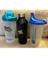 Lot of 3 Branded Tumblers | Keto Chow, Pure Kick Energy and Netrition Br... - £19.42 GBP