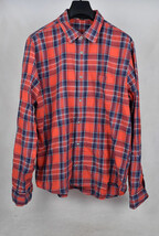 Grungy Gentleman Red Navy Plaid  Button Down LS Shirt 2XL Mens - £28.94 GBP