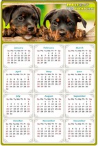 2023 Magnetic Calendar - Today is My Lucky Day - Dogs Themed 04 (5.25 x 8) - $9.89