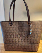 NWT GUESS Tote Purse Hand Shoulder Bag Cocoa Brown Rodney Medium SV792622 - £67.18 GBP