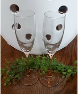 Pair of pink depression glass Arcoroc France champagne flutes.  - $440.99 MXN