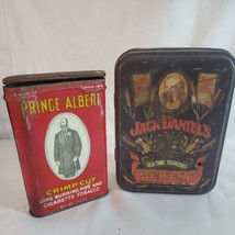 Jack Daniels Distillery Old Time Whiskey  &amp; Prince Albert Collectible Tins - £3.78 GBP