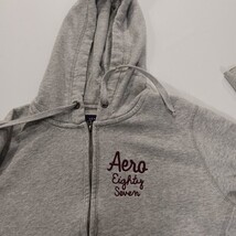 Aeropostale Aero Eighty Seven Youth Girl Gray Full Zip Hoodie Sweatshirt Size XL image 7