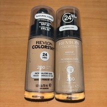 2 Pack~Revlon Colorstay 200 Nude SPF 20 Normal Dry Skin Foundation 1oz - $237.49 MXN