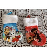 2 Disney Mini Christmas Stockings 7 Inch Paw Patrol Chase Marshall Elena... - £10.31 GBP