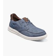 Nunn Bush Brew City EZ Hands Free Canvas Lace Moc Toe Slip On Navy 85164-492 image 2