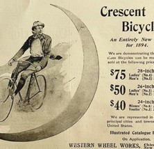 Crescent Bicycles 1894 Advertisement Victorian Bikes Western Wheel #3 AD... - £19.31 GBP