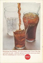 Coca Cola National Georgraphic Back Cover Ad Refreshing on a hot day 1963 - £1.54 GBP