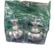 JCPenney Home Set of Two Finials for 1&quot; Diameter Brushed Nickel Finish - £8.90 GBP