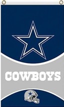 Dallas Cowboys Team Flag 3X5 Ft Polyester Banner USA 90x150cm - $375.42 MXN