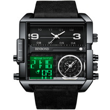 Binbond Watch Oversized Dial Multi-Function Sports Quartz Watch Men&#39;s Table Men&#39; - £48.71 GBP