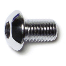 12mm-1.75 x 20mm Chrome Class 10.9 Button Head Hex Socket Cap Screws (10 pcs.) - $60.21