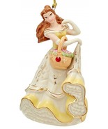 Lenox Disney Princess Belle Gem Figurine Ornament Beauty &amp; Beast Christm... - £19.81 GBP