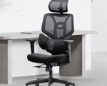 Black Hbada E3 Ergonomic Office Chair With Elastic Adjustable Back And L... - $237.93