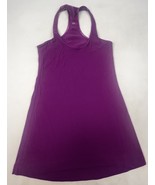 Lululemon Racerback Tank Top Purple Built In Shelf Bra Size 6 Medium Yoga - $21.90 CAD